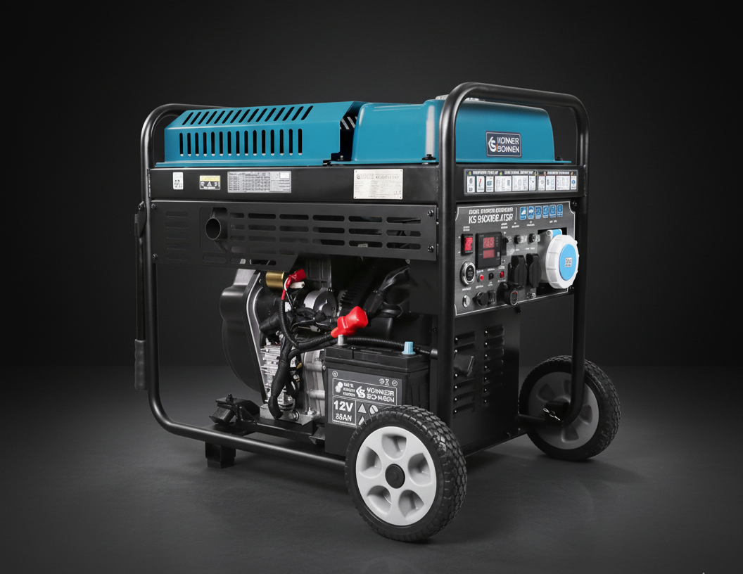 Agregat prądotwórczy generator prądu inwerterowy diesel 9500IDE ATSR 10 kW Könner & Söhnen KS Gemini_Generated_Image_hj2m5hhj2m5hhj2m