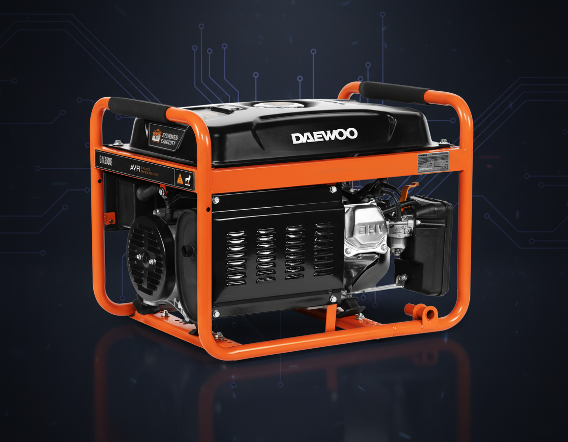Agregat prądotwórczy generator prądu 230V GDA3500E rozruch start AVR DAWEOO daweoo1