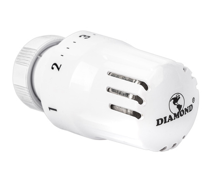 Zestaw termostatyczny 1/2" prosty - głowica + zawory DN15 DIAMOND