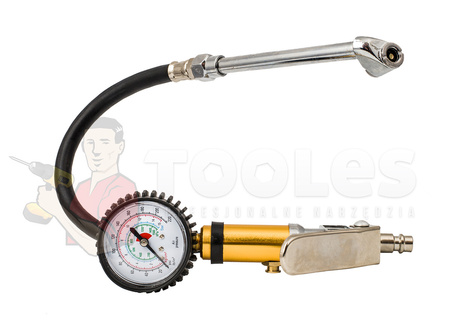 Pistolet do pompowania kół z manometrem 15BAR FALON-TECH