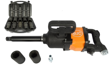Klucz pneumatyczny udarowy BJC 1" 4800Nm + nasadki + wąż