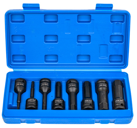 Nasadki klucze udarowe trzpieniowe nasadowe imbus hex H5-H19 1/2" 5-19 mm FALON-TECH