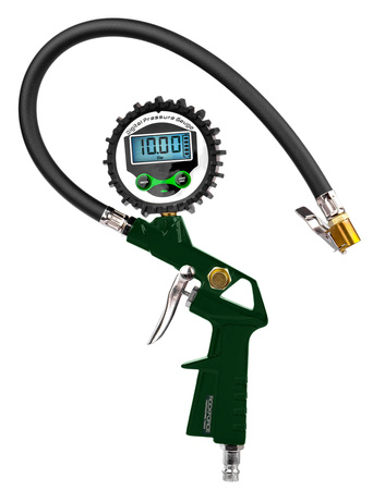 Pistolet do pompowania kół cyfrowy manometr lcd pompka samochodowa 18 bar ROCKFORCE