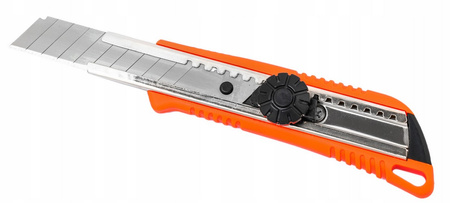 Nóż metalowy uniwersalny 18 mm do tapet wykładzin blokada ostrza FALON-TECH