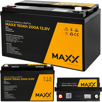 Akumulator LiFePo4 BMS do łodzi kampera paneli mata grzewcza 150Ah 200A 12V BMS 4SUN