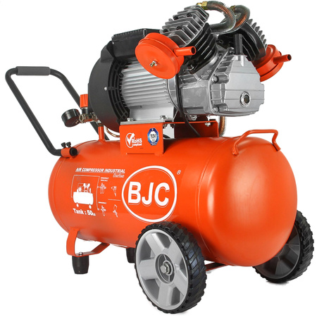 Kompresor olejowy 2-tłokowy ze zbiornikiem o pojemności 50l BJC