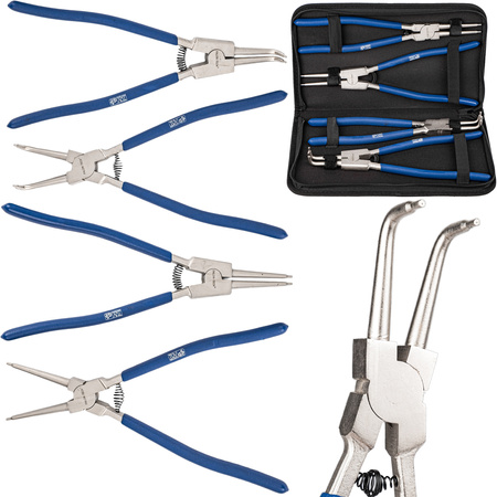 Szczypce okrągłe segera 13" 325mm zestaw 4el duże do pierścieni seegera FALON-TECH