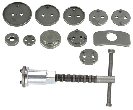 Zestaw do wyciskania tłoczków hamulcowych 12 elementów SILVER