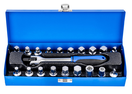 Klucze nasadki do korków spustowych oleju 20el + pokrętło przegubowe 3/8" FALON-TECH