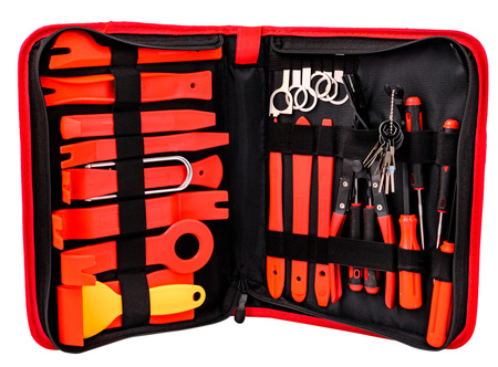 Ściągacze do tapicerki 39 el (zestaw ściągaczy) SILVER