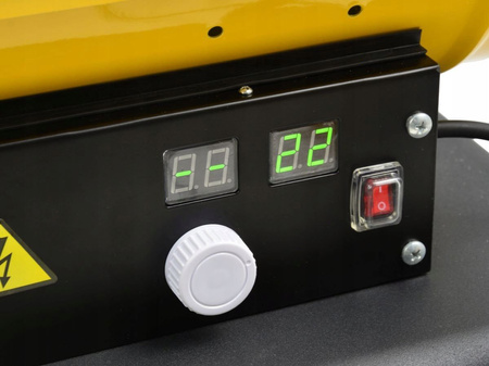 Nagrzewnica olejowa dmuchawa 40kW z termostatem HEIDMANN