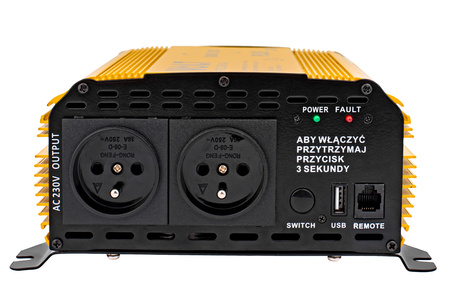 Przetwornica napięcia prądu SINUS 1200 PLUS (24V/230V 600/1200W) VOLT POLSKA