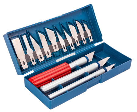 Skalpele zestaw 13 ostrzy metal FALON-TECH