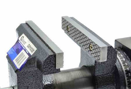 Imadło ślusarskie obrotowe hartowane 125mm 360 stopni GEKO