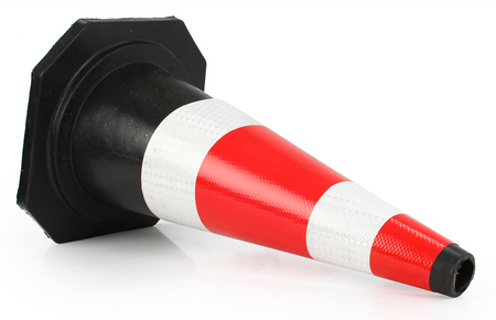 Zestaw pachołek drogowy słupek ostrzegawczy odblaskowy 60cm 6szt. MAR-POL