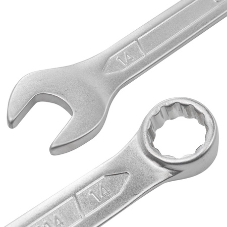 Klucze płasko oczkowe 10-32 mm 14 sztuk (płachta) JCB