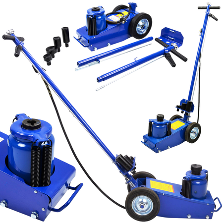 Podnośnik hydrauliczno pneumatyczny mocny lewarek 35T TIR żaba 257-627 mm GEKO