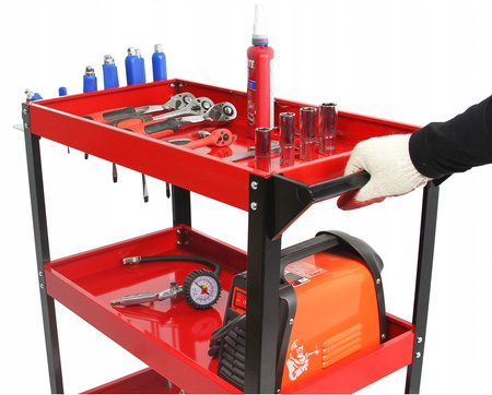 Warsztatowy wózek narzędziowy 3 półki SILVER