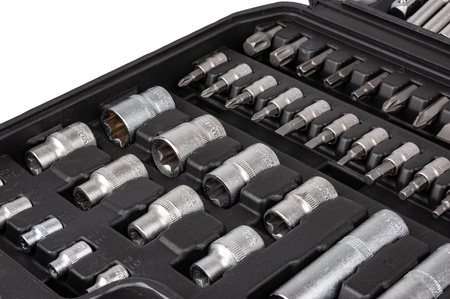 Zestaw klucze nasadowe 108szt. + płasko-oczkowe 12szt. 6-22mm + BITY 40el.