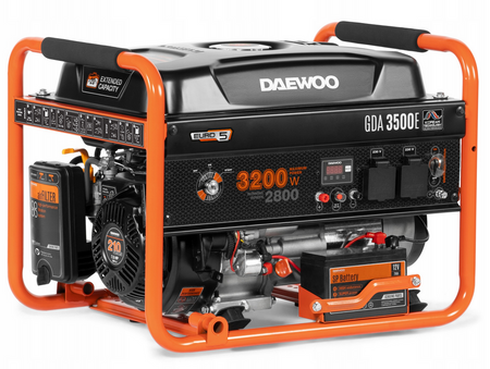 Agregat prądotwórczy generator prądu 230V GDA3500E rozruch start AVR DAWEOO