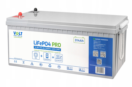 Akumulator LiFePo4 bms do łodzi kampera paneli mata grzewcza 314Ah 200A 200A VOLT POLSKA