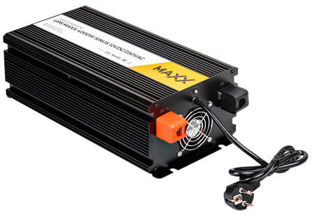 Przetwornica prądu napięcia UPS sinus 12v 230v MAXX 2000/4000W LCD PILOT 4SUN