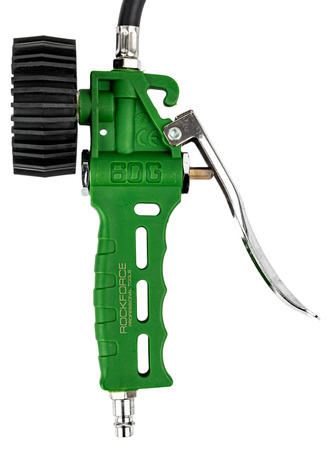 Pistolet do pompowania kół opon z manometrem manometr pompka wąż 16 bar ROCKFORCE