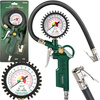 Pistolet do pompowania kół opon z manometrem manometr pompka samochodowa 16 bar ROCKFORCE