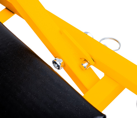 Leżanka warsztatowa składana taboret leżak 2w1 siedzisko stołek 150kg JCB