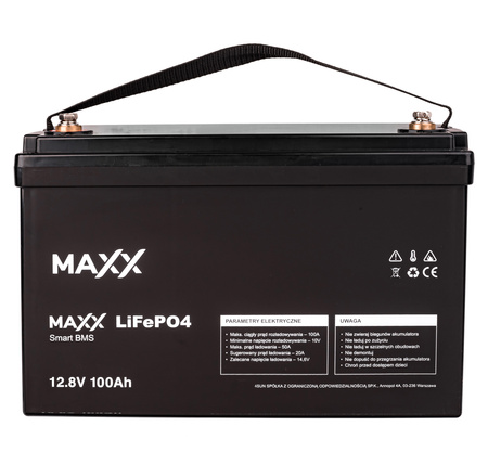 Akumulator LiFePo4 100Ah 12V BMS MAXX