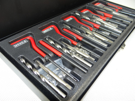 Zestaw do naprawy gwintów M5-M12 131szt gwintowniki SILVER