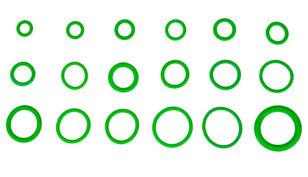 Oringi gumki uszczelki gumowe do klimatyzacji 270 sztuk FALON-TECH