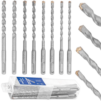 Wiertła do betonu cegieł sds plus zestaw wierteł 8szt 6/7/8/10 mm FALON-TECH