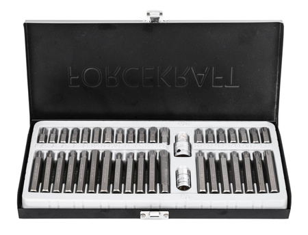 Zestaw bitów profesjonalne imbus torx spline walizka 40el FORCEKRAFT