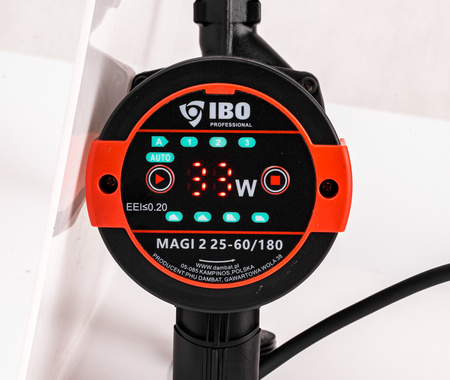 Pompa cyrkulacyjna obiegowa elektroniczna do pieca C.O. MAGI 2 25-60/180 energooszczędna IBO POMPY