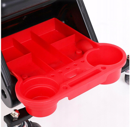 Taboret warsztatowy stołek siedzisko obrotowe kółka 360°