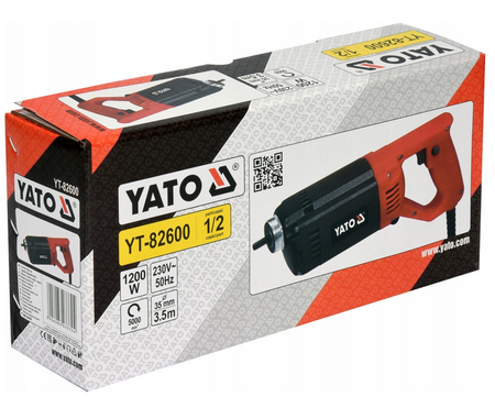 Wibrator zagęszczarka do betonu 1200W + buława 3m YATO