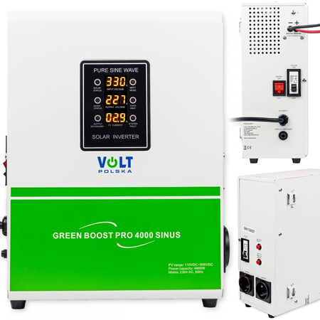 Przetwornica solarna do grzania wody bojlera grzałka sinus GREEN BOOST bypass mppt 4000w VOLT POLSKA