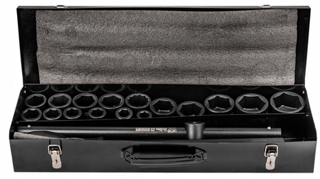 Zestaw nasadki udarowe nasadowe głębokie do klucza pneumatycznego 3/4" 17-50mm 21el JCB