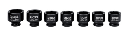 Klucze nasadowe nasadki udarowe grzechotka zestaw 3/4" 21el 17-50 mm 6-k JCB