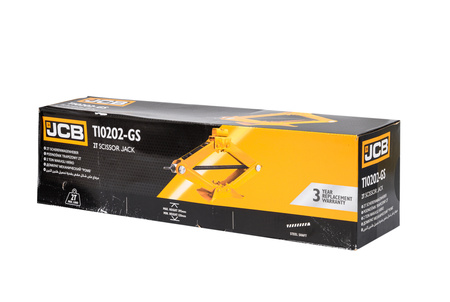 Trapezowy podnośnik samochodowy warsztatowy lewarek do kół 2T 2000 kg JCB