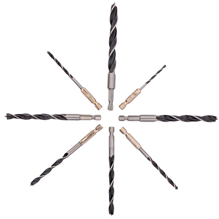 Wiertła do drewna HEX sześciokąt zestaw 3-10mm 8szt