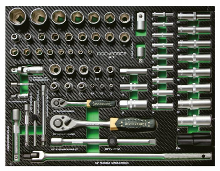 Szafka warsztatowa wózek narzędziowy z wyposażeniem klucze nasadowe 274 el ROCKFORCE