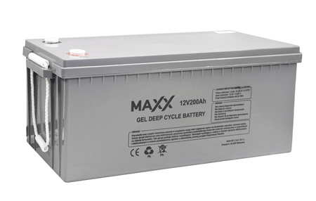 Akumulator żelowy do zasilania awaryjnego CO UPS DEEP CYCLE GEL 12V 200Ah 4SUN