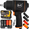 Klucz pneumatyczny udarowy do kół 1/2" BJC + nasadki do felg 17-19mm JCB