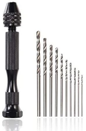 Precyzyjna mini wiertarka ręczna wkrętak + wiertła 0,5 - 3 mm 25el FALON-TECH