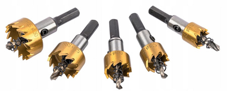 Otwornice widiowe do metalu stali drewna frezy wiertła koronki 16-30mm 5el FALON-TECH