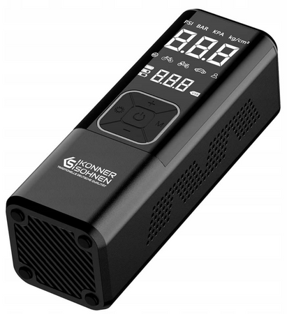 Kompresor akumulatorowy pompka rowerowa do roweru samochodu auta + powerbank KS Könner & Söhnen