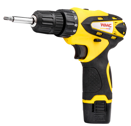 Zestaw narzędziowy 68 el. z wkrętarką 12 V WMC