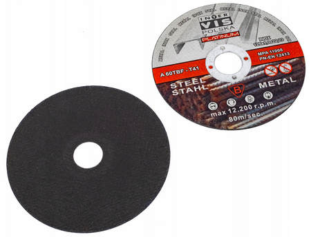 Tarcze tarcza 125 x 1,0 mm do cięcia metalu stali inox zestaw 5 sztuk INTER VIS PLATINIUM